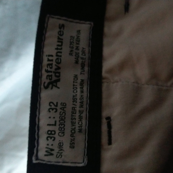 𝅺38L  32 mens Safari Adventure pants - Picture 6 of 6